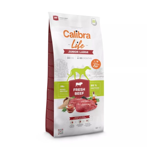 Calibra Dog Life Junior Large Fresh Beef  2,5kg/12kg