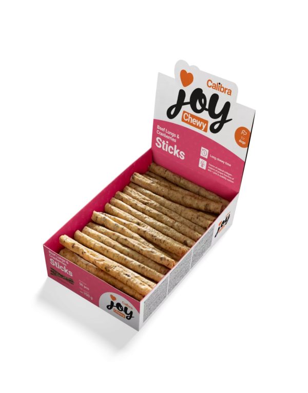 Calibra Joy Dog Chewy Beef Lungs&Cranber. Kollagen Sticks 17 gr