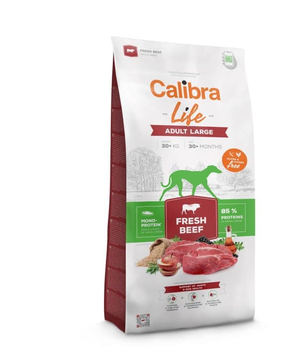 Calibra Dog Life Adult Large Fresh Beef 2,5kg/12kg