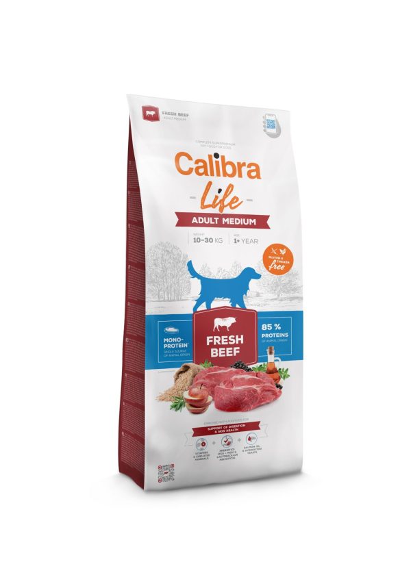 Calibra Dog Life Adult Medium Fresh Beef 2,5kg/12kg
