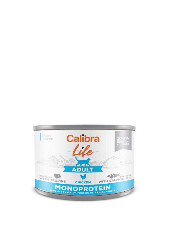 Calibra Cat Life can Adult Chicken 200gr