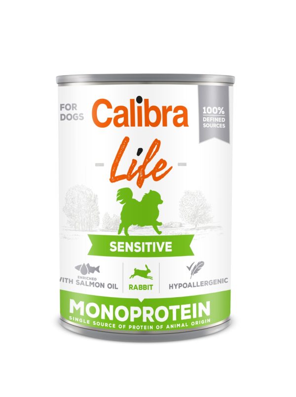 Calibra Dog Life can Sensitive Rabbit 400gr