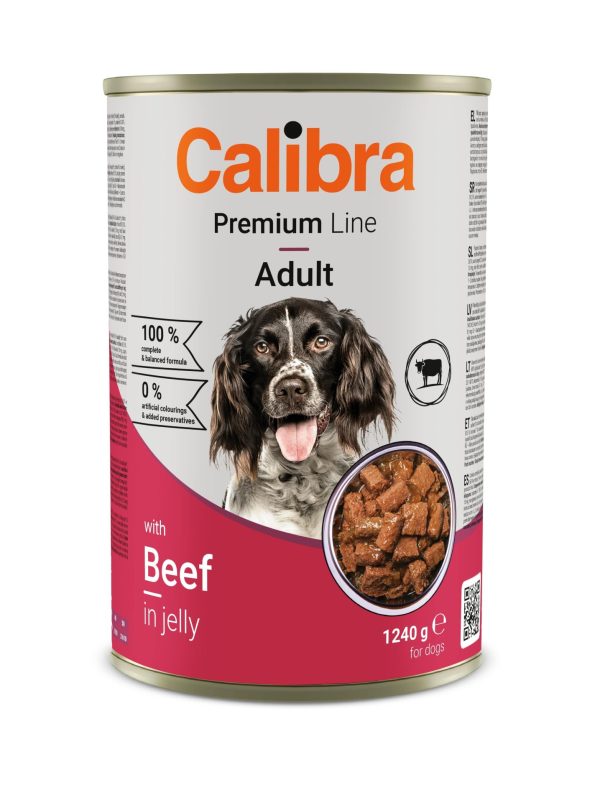 Calibra Dog Premium can with Beef 1240gr