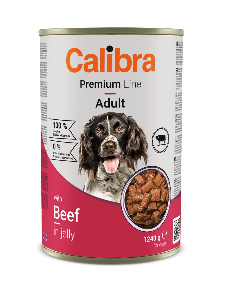 Calibra Dog Premium can with Beef 1240gr