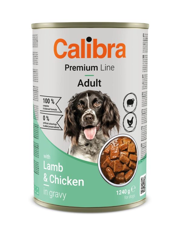 Calibra Dog Premium can with Lamb&Chicken 1240gr