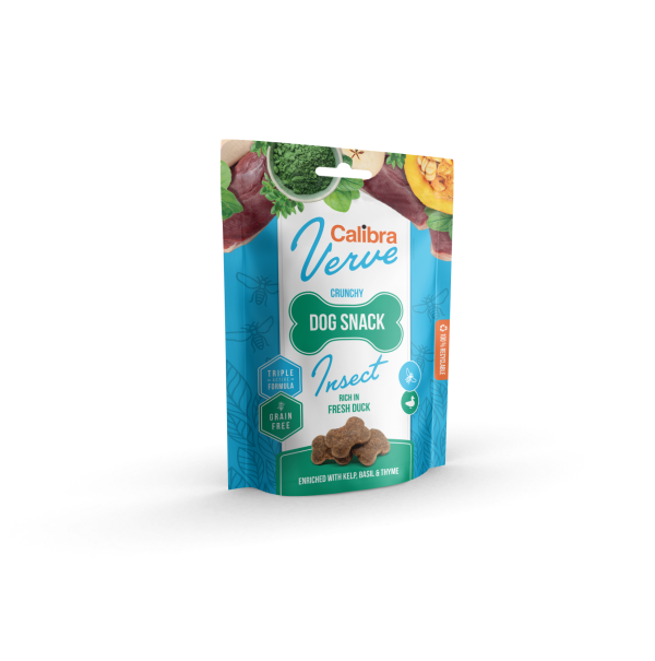 Calibra Dog Verve Crunchy Snack Insect&Fresh Duck 150gr
