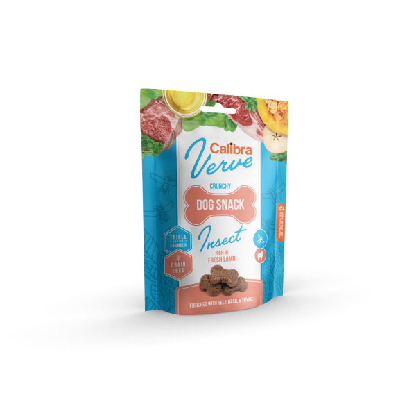 Calibra Dog Verve Crunchy Snack Insect&Fresh Lamb 150g