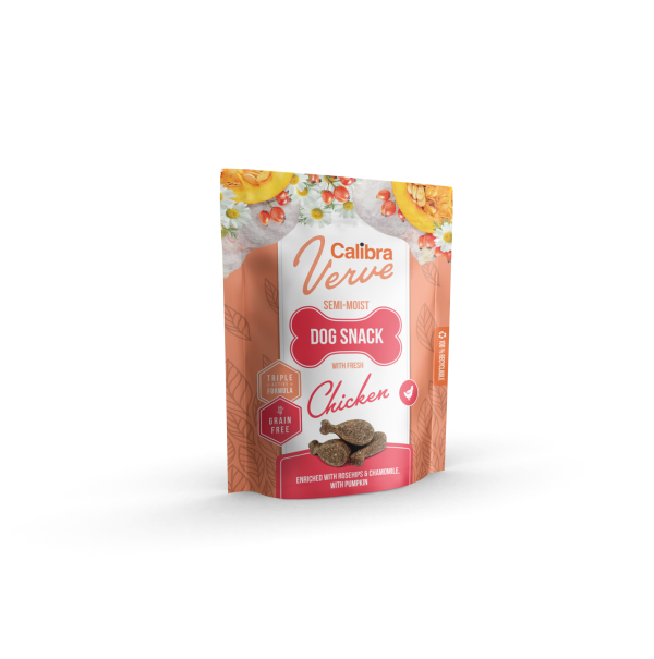Calibra Dog Verve Semi-Moist Snack Fresh Chicken 150gr