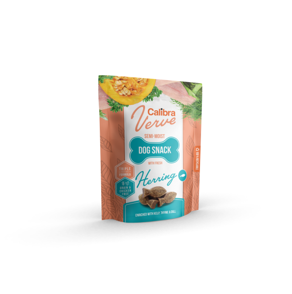 Calibra Dog Verve Semi-Moist Snack Fresh Herring 150gr