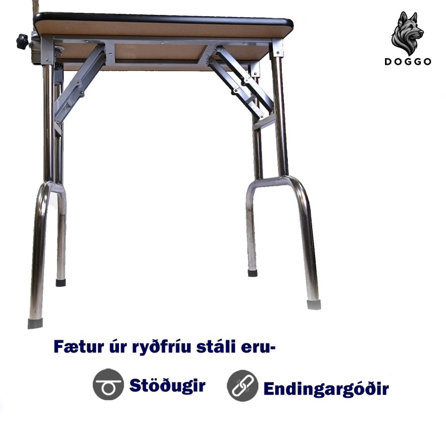 FT-812 Sambrjótanlegt Bleikt gæludýra snyrtiborð (Miðstærð) - Image 3