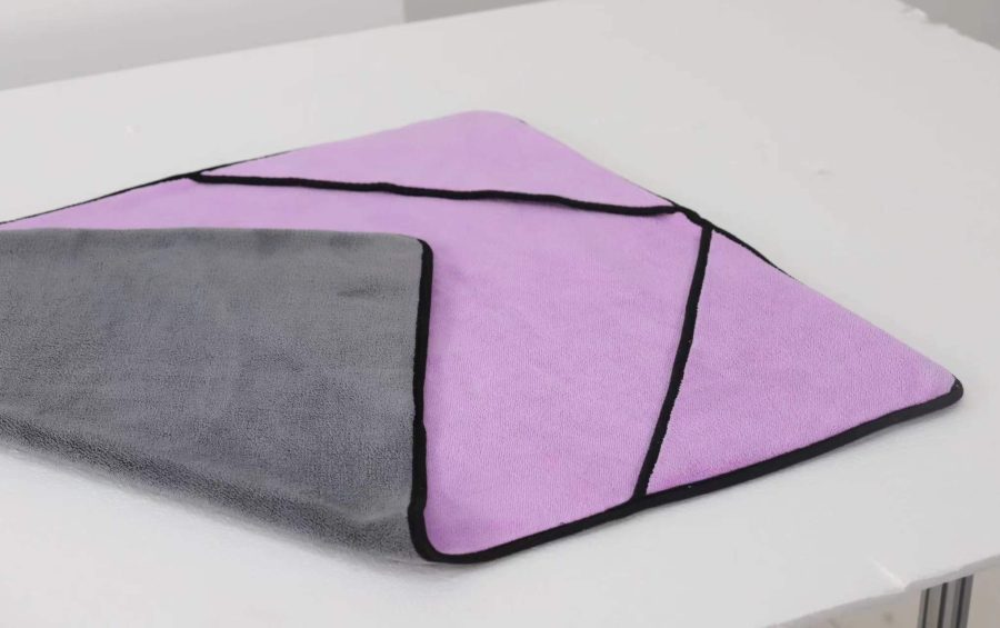 Örtrefja handklæði með hornvösum 90cm x 60cm - Image 3