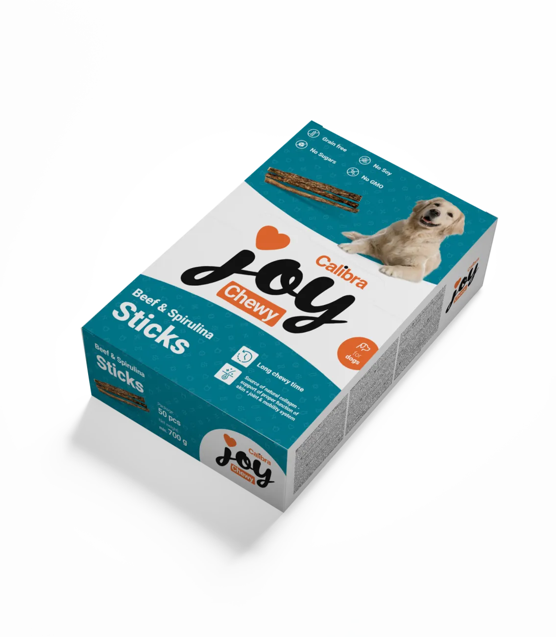 Calibra Joy Dog Chewy Beef & Spirulina Sticks 50 stk Kassi