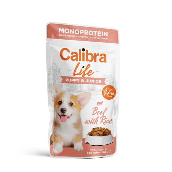 Calibra Dog Life Puppy & Junior Beef 150 gr Poki