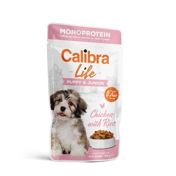 Calibra Dog Life Puppy & Junior chicken 150 gr Poki