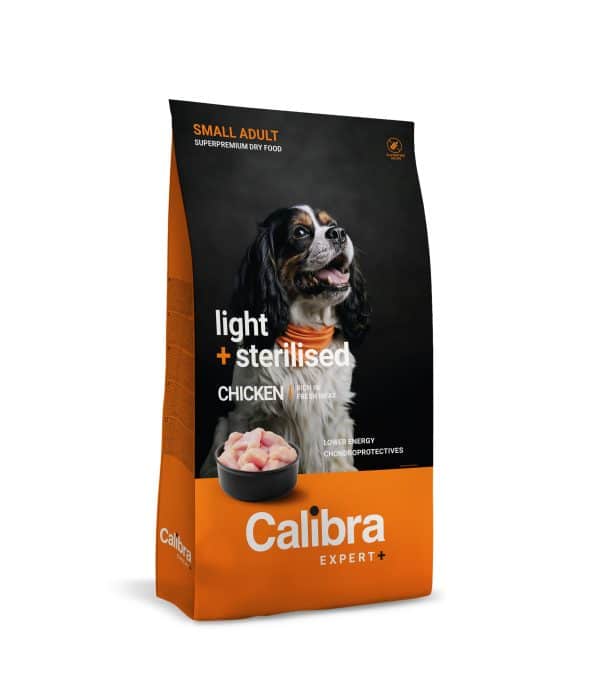 Calibra Dog EXPERT+ Adult Small Light & Sterilised Chicken
