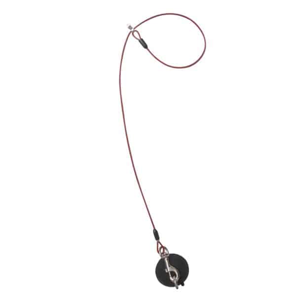 Aeolus snyrtiól: 3 mm PVC-húðaðu stálvír með sogskál -Rauð